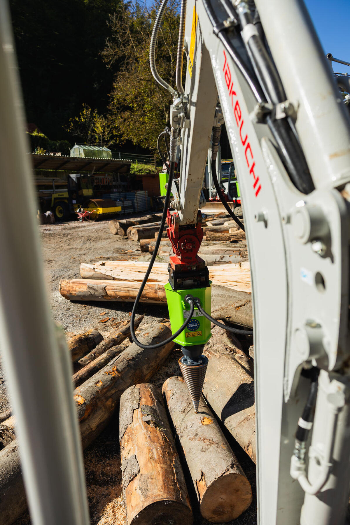 Kegelspalter Holzspalter Erdbohrer Bagger Linie PRO 2