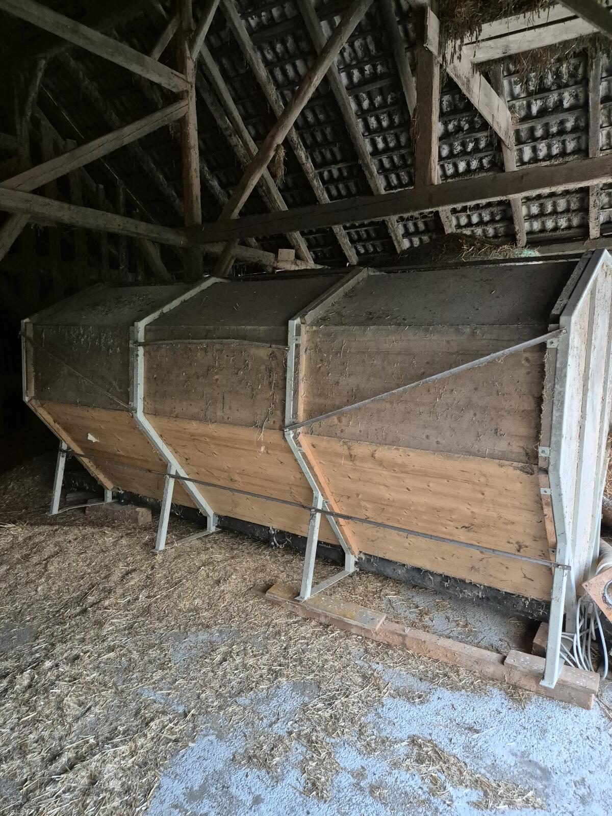 Getreidelager, Schrotbehälter, Feindosierer, Pellets-Lager 1