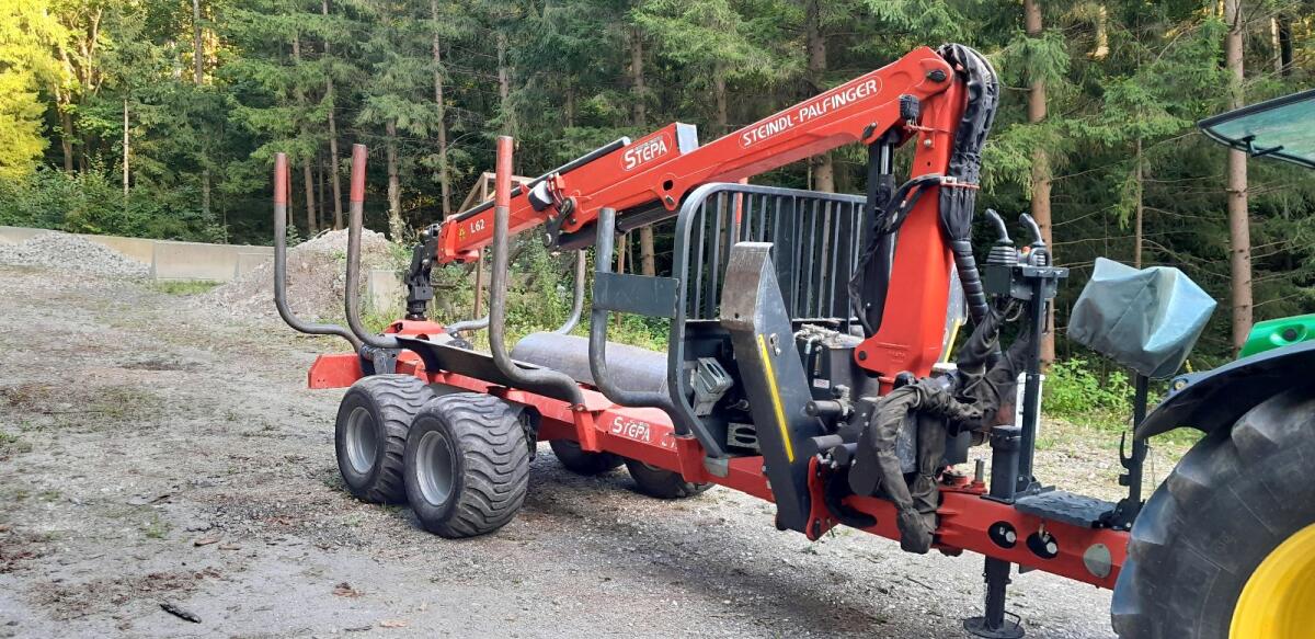 Stepa Rückewagen 9,5 m Kran 12 t Anhänger 2