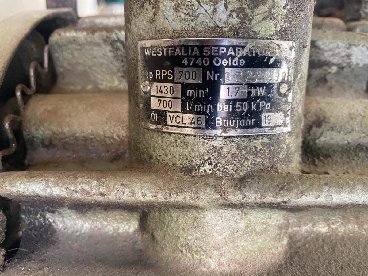 Westfalia RPS 700 Vakuumpumpe 2