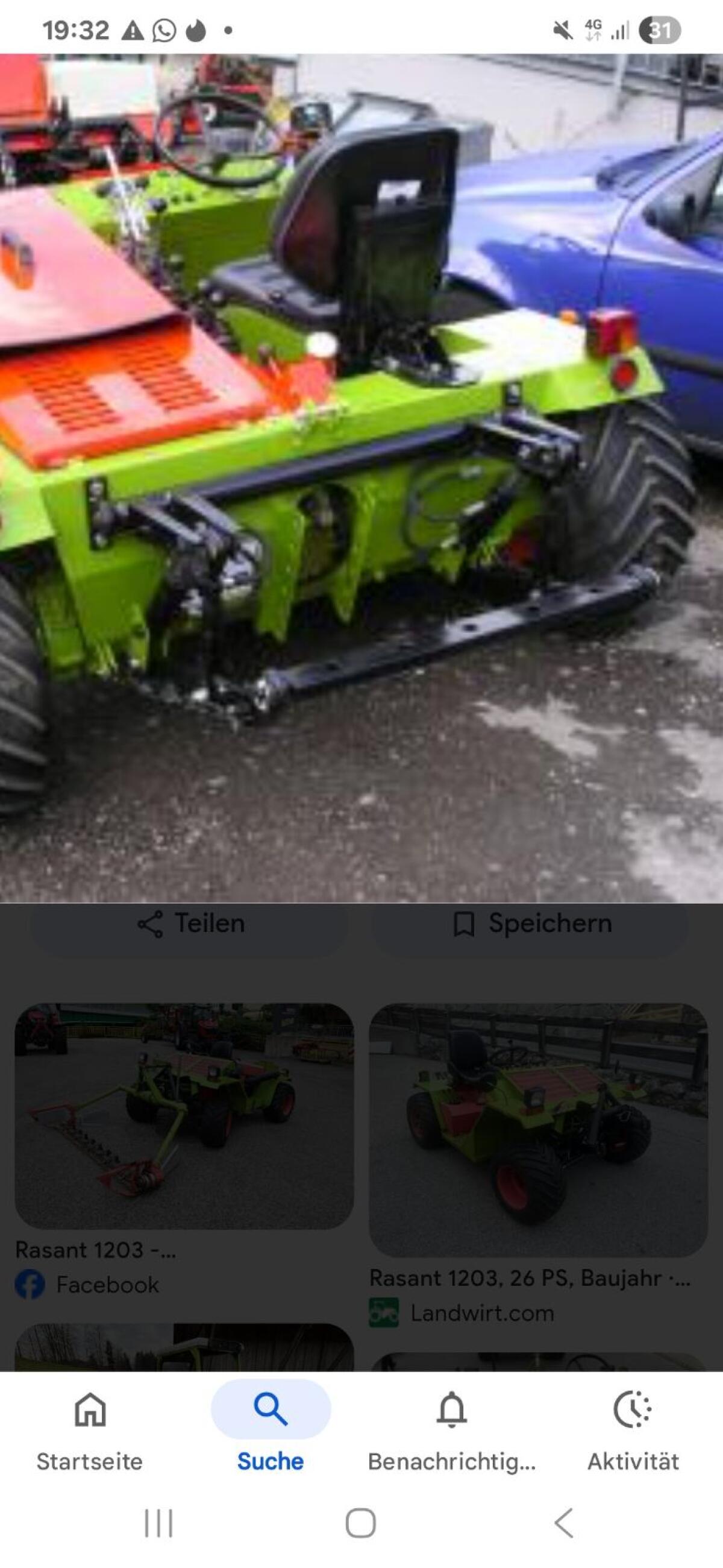 Suche Heckhydraulik für Rasant 1203 1