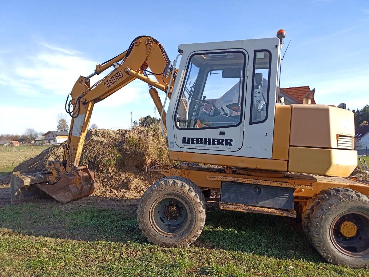 Mobilbagger Liebherr A 308 1