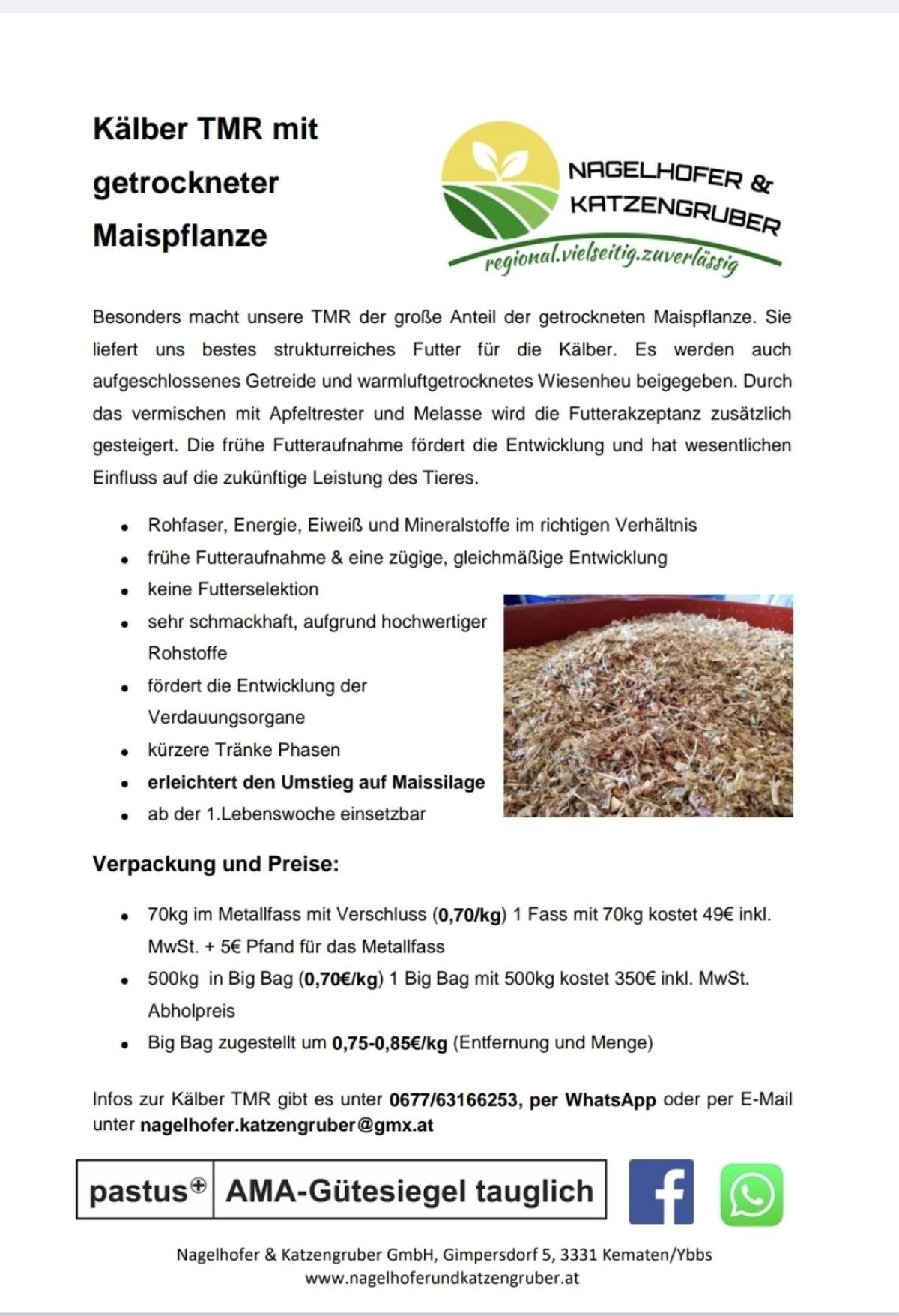 Kälber TMR mit getrockneter Maispflanze 3