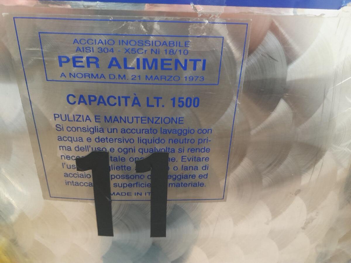 Niro-Immervolltank 1.500 l 2