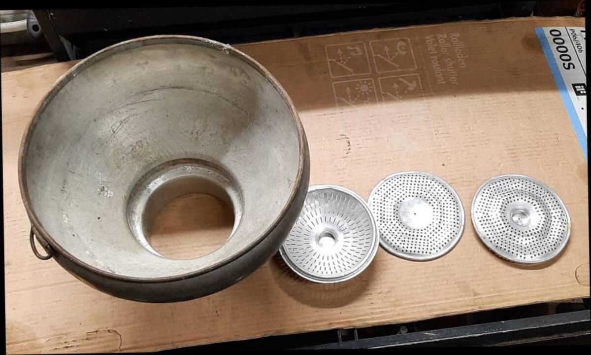 Nostalgie Milch Sieb Deko 2