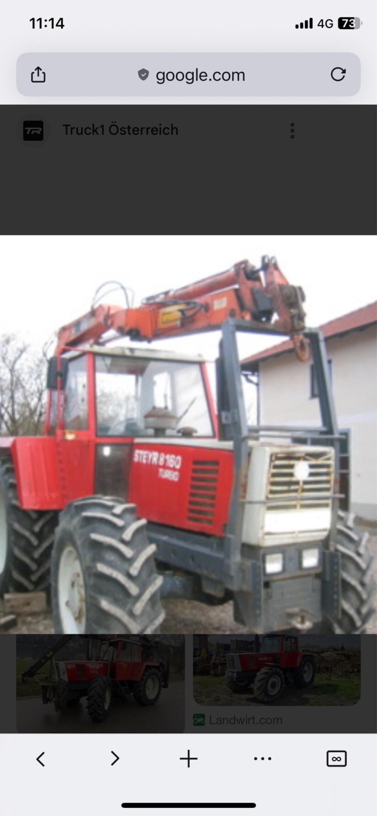 Steyrer 8160 mit Palfinger PK 11000B Kran 1