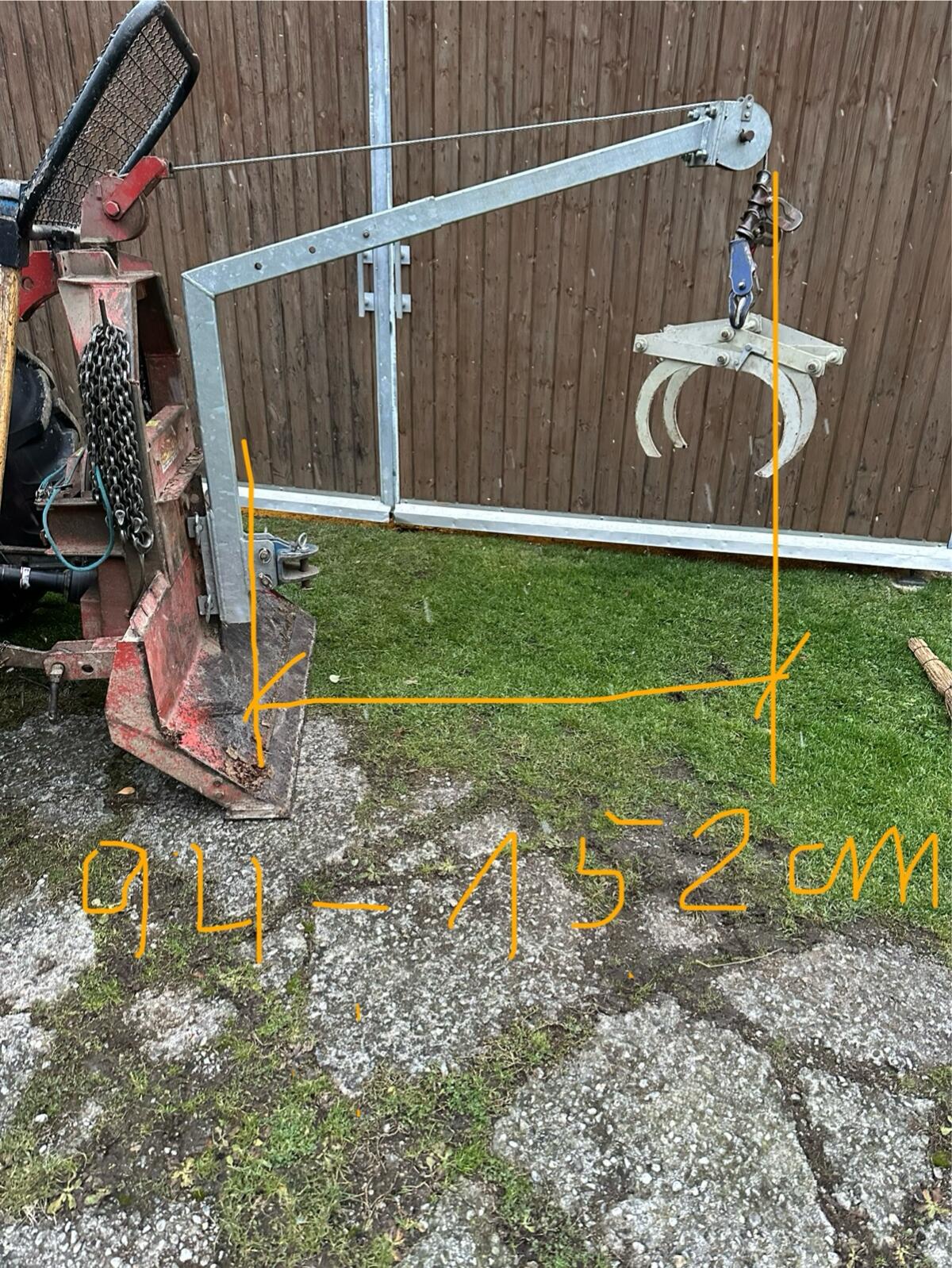 Forstzubehör Hebearm für Seilwinde 1