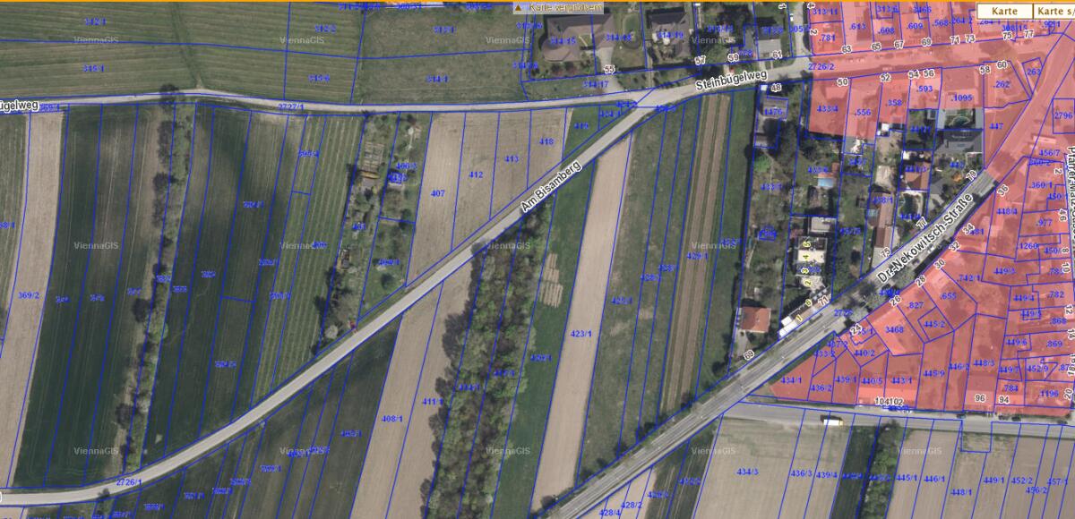 Ackerfläche, landwirtschaftliches Grundstück in Wien-Stammersdorf 3