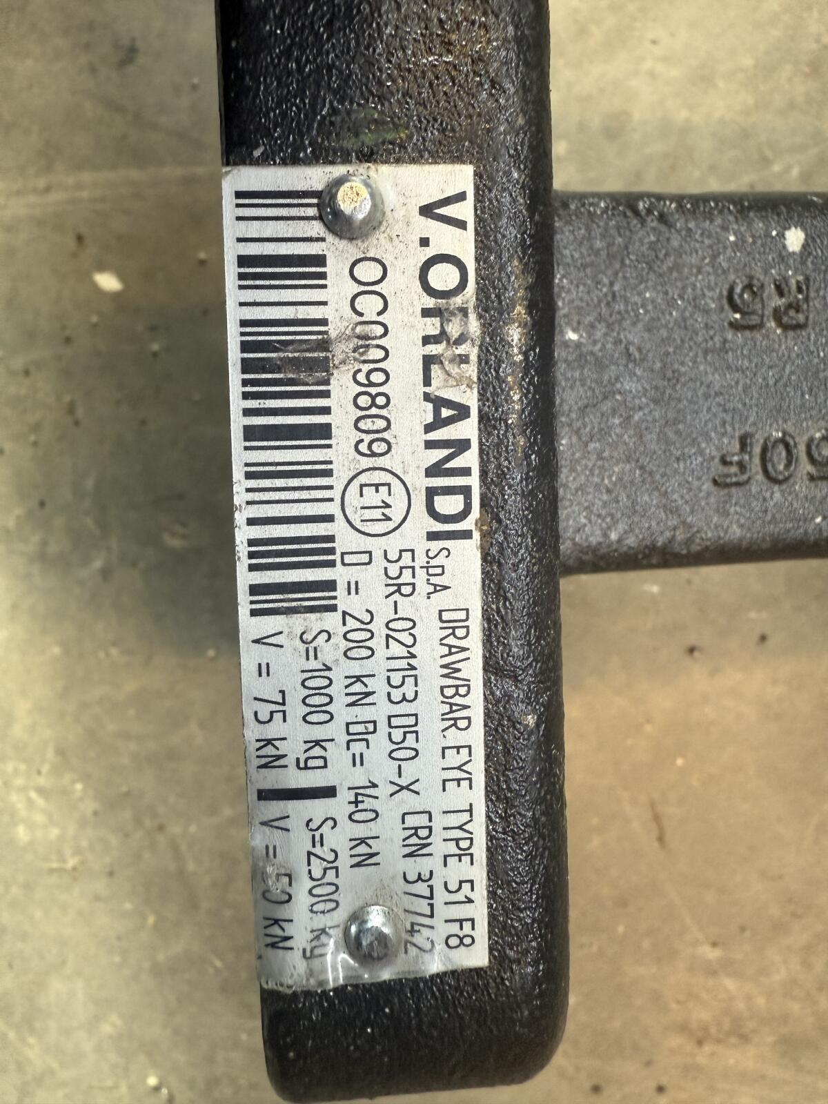 Zugöse 50 mm Orlandi (SAF) 1