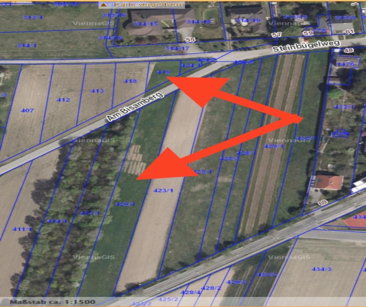 Ackerfläche, landwirtschaftliches Grundstück in Wien-Stammersdorf 2