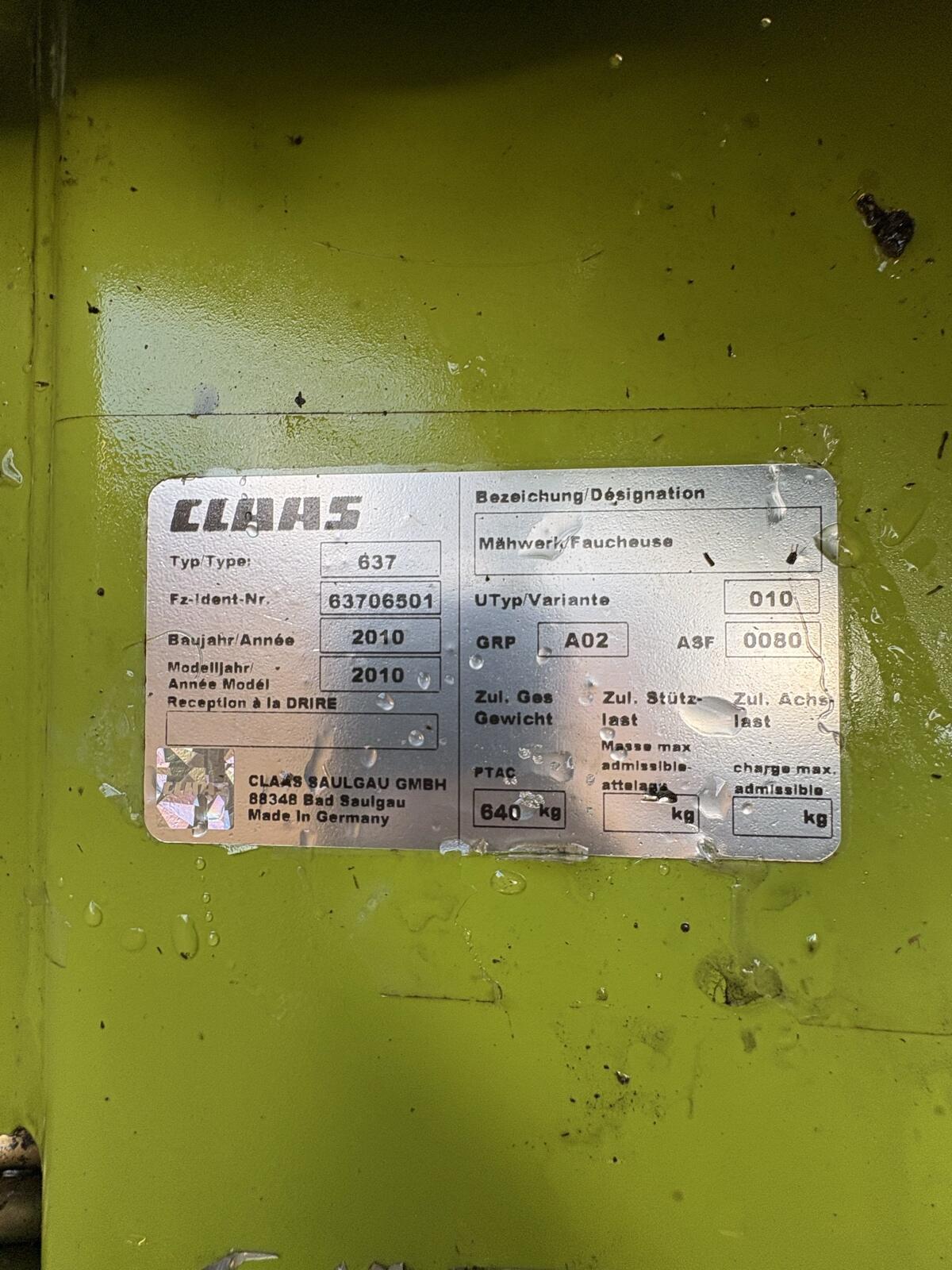 Claas Disco 2650 Heckmähwerk 2