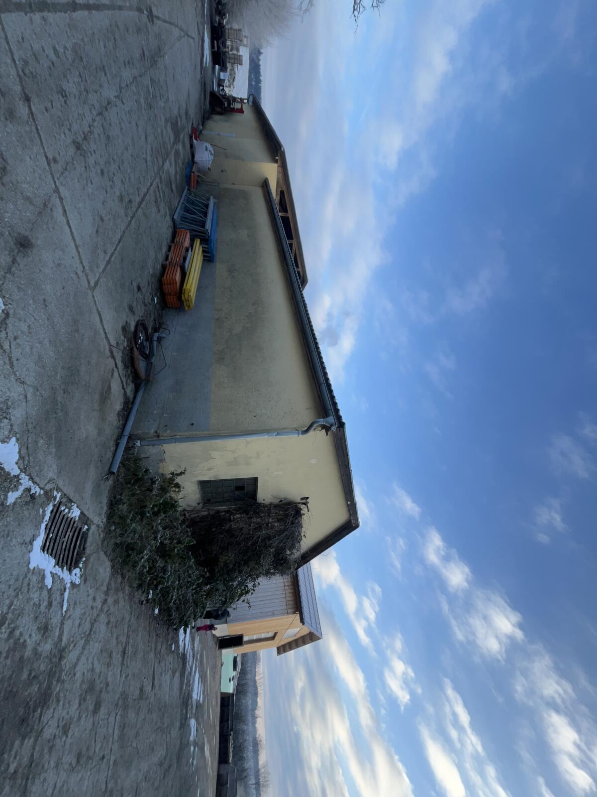 Dachstuhl mit Welleneternit 10x16 3