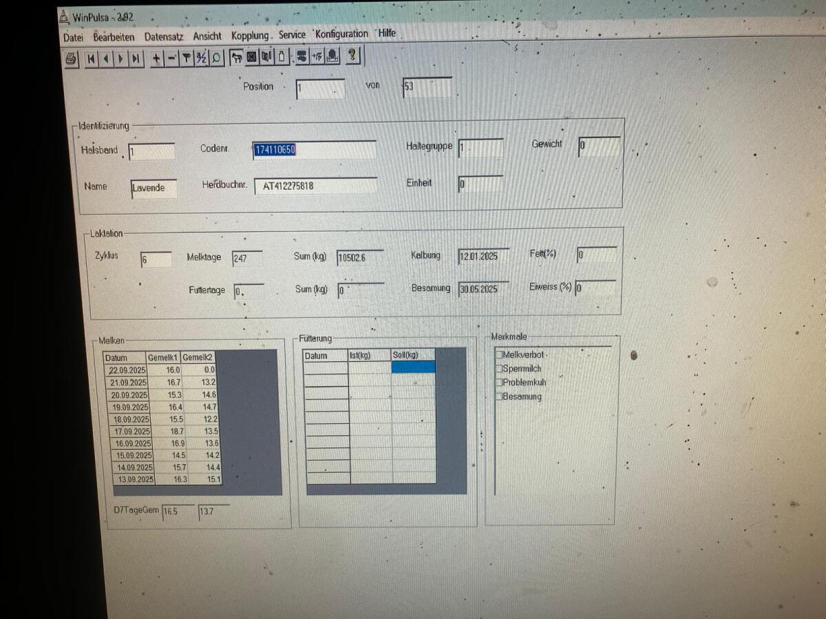 Melkstand 2x4 mit Tiererkennung 3
