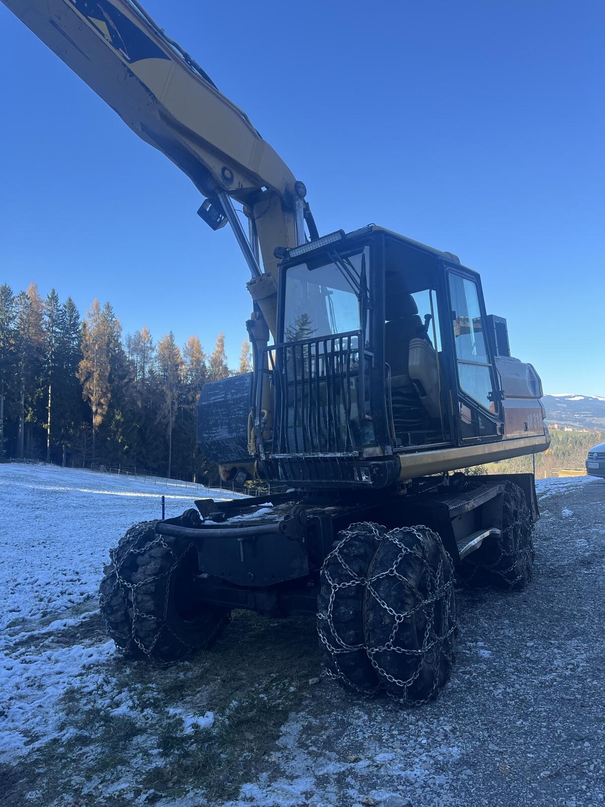 Cat M318 mit Woody 60 Prozessorkopf 2