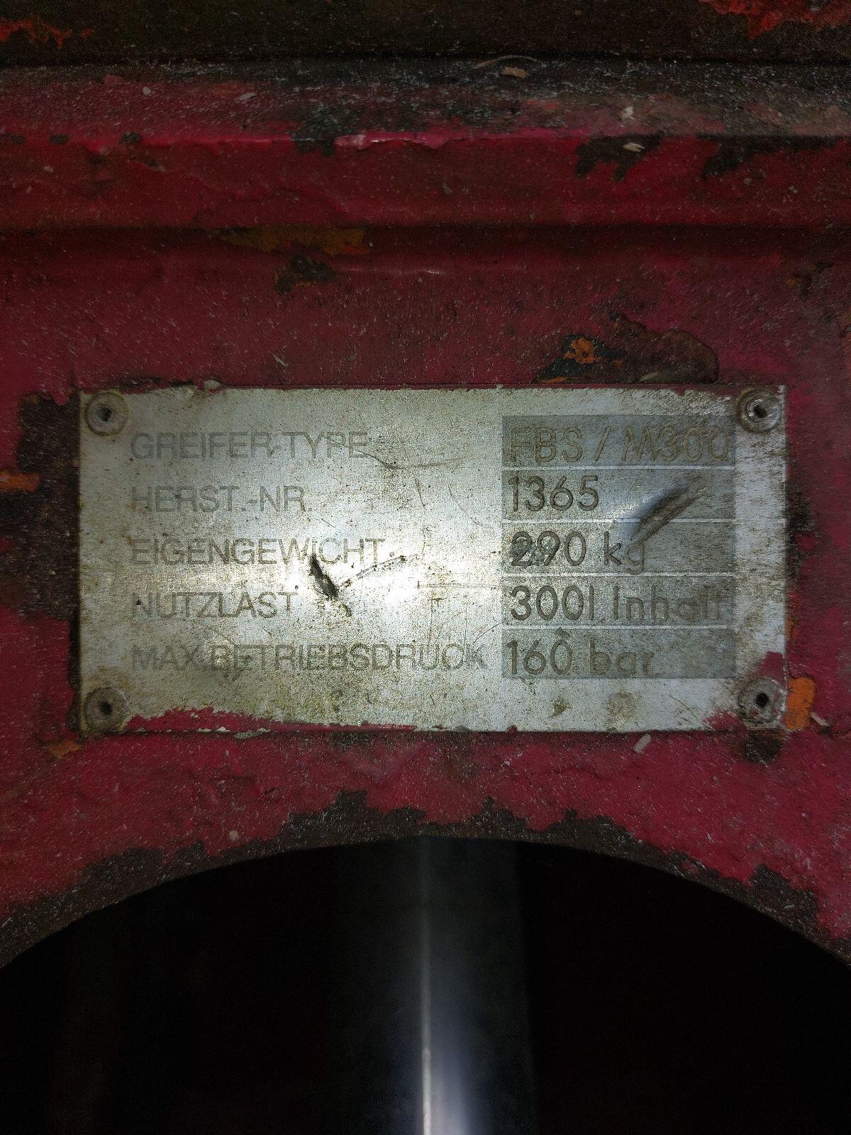 Schalengreifer 300 l 1