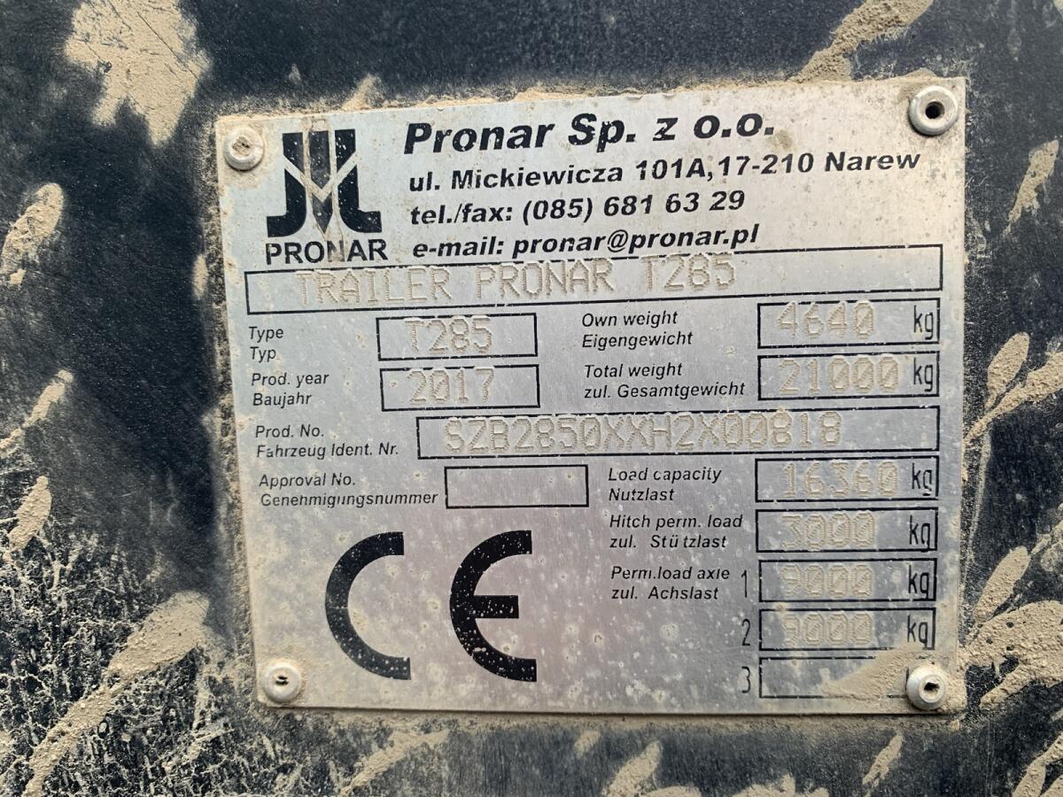 Pronar T 285 Hakenliftanhänger 2