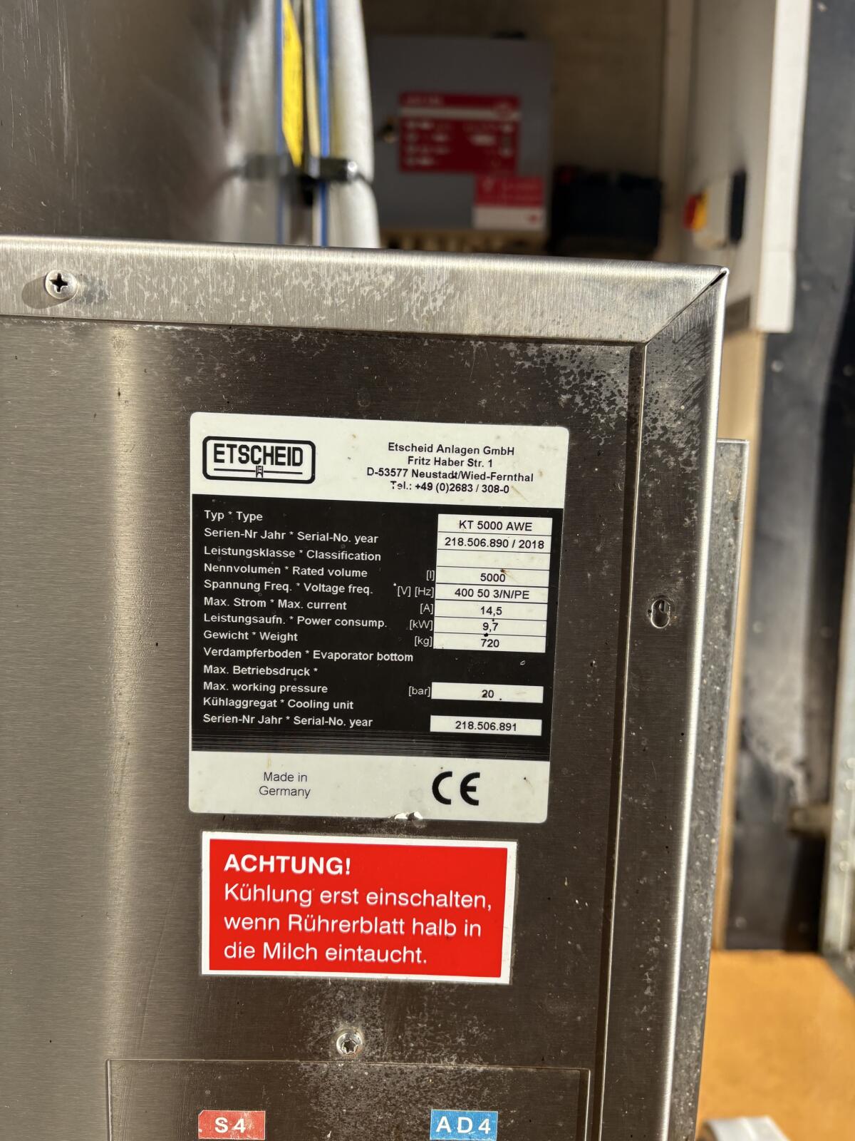 Milchtank Etscheid KT 5.000 2