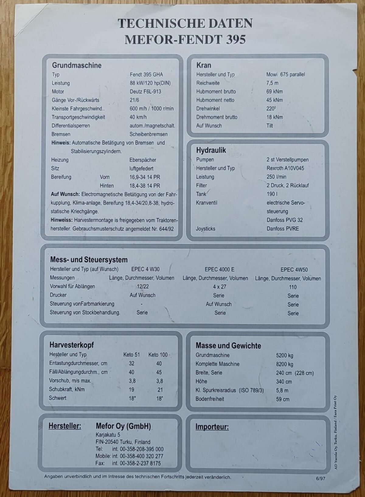 Fendt 395 GHA Forst 2