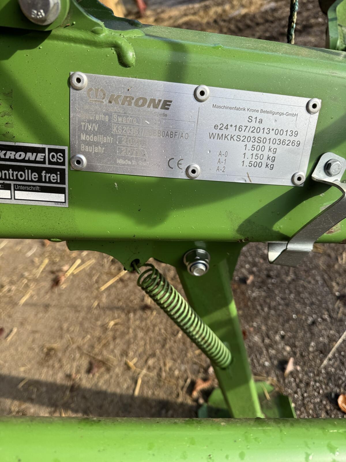 Krone TS 740 Schwader Seitenschwader 3