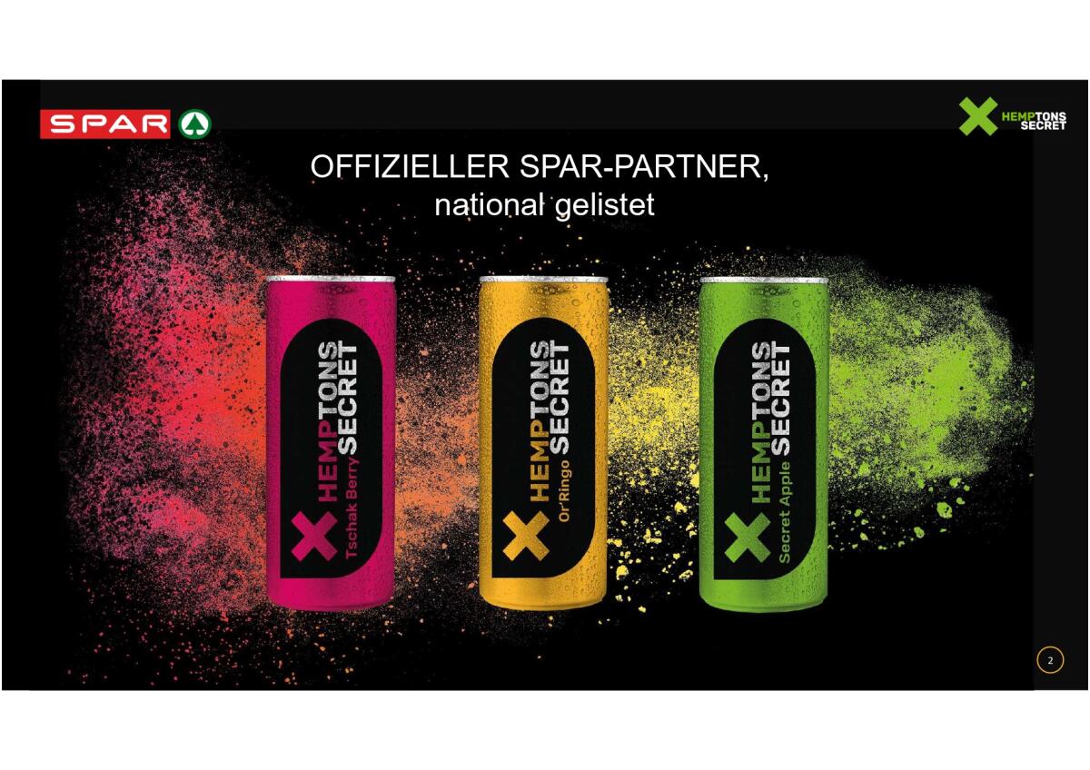 Verschenke 'Hemptons Secret' Erfrischungsgetränk (Paletten) 1