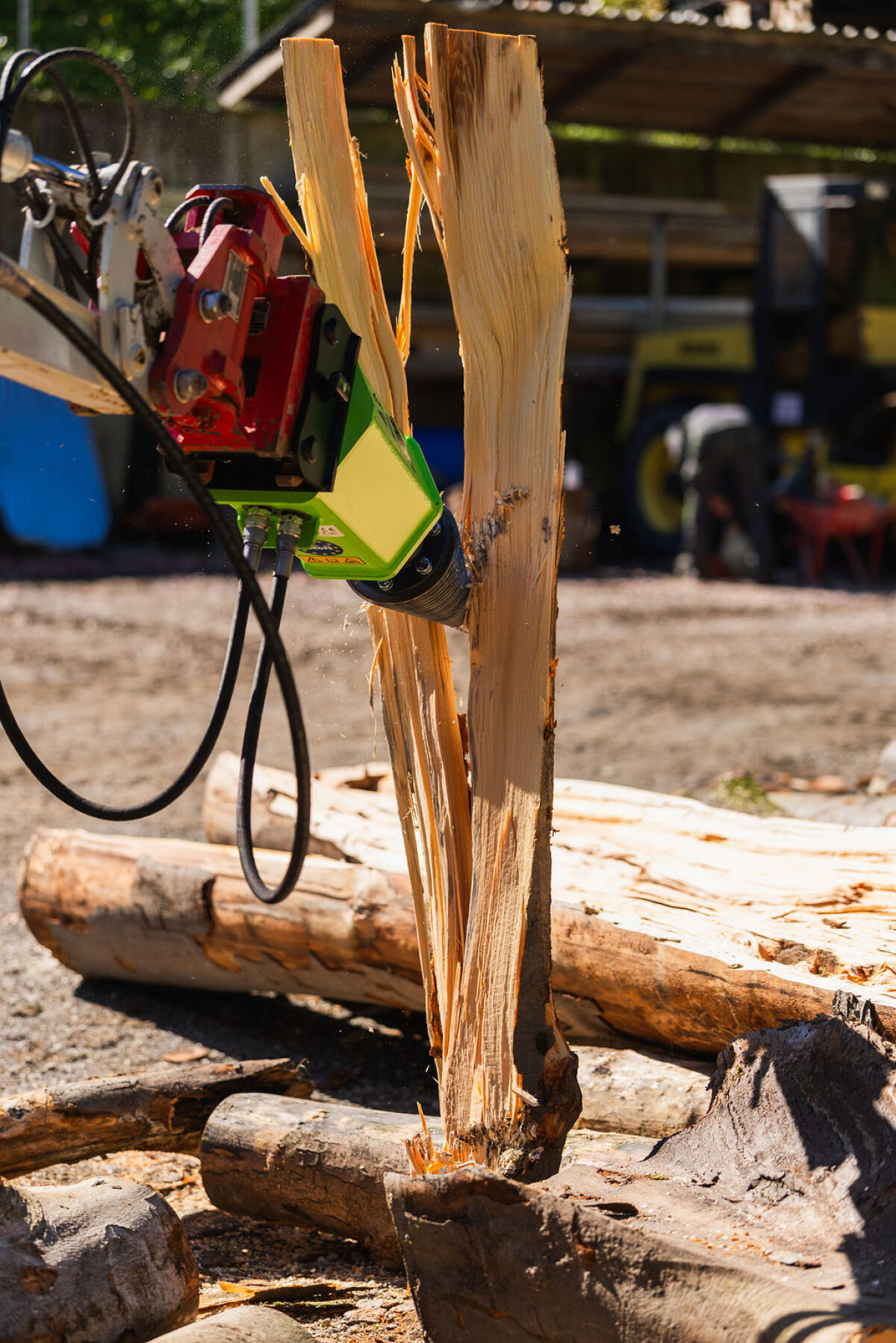 Kegelspalter Holzspalter Erdbohrer Bagger Linie PRO 3