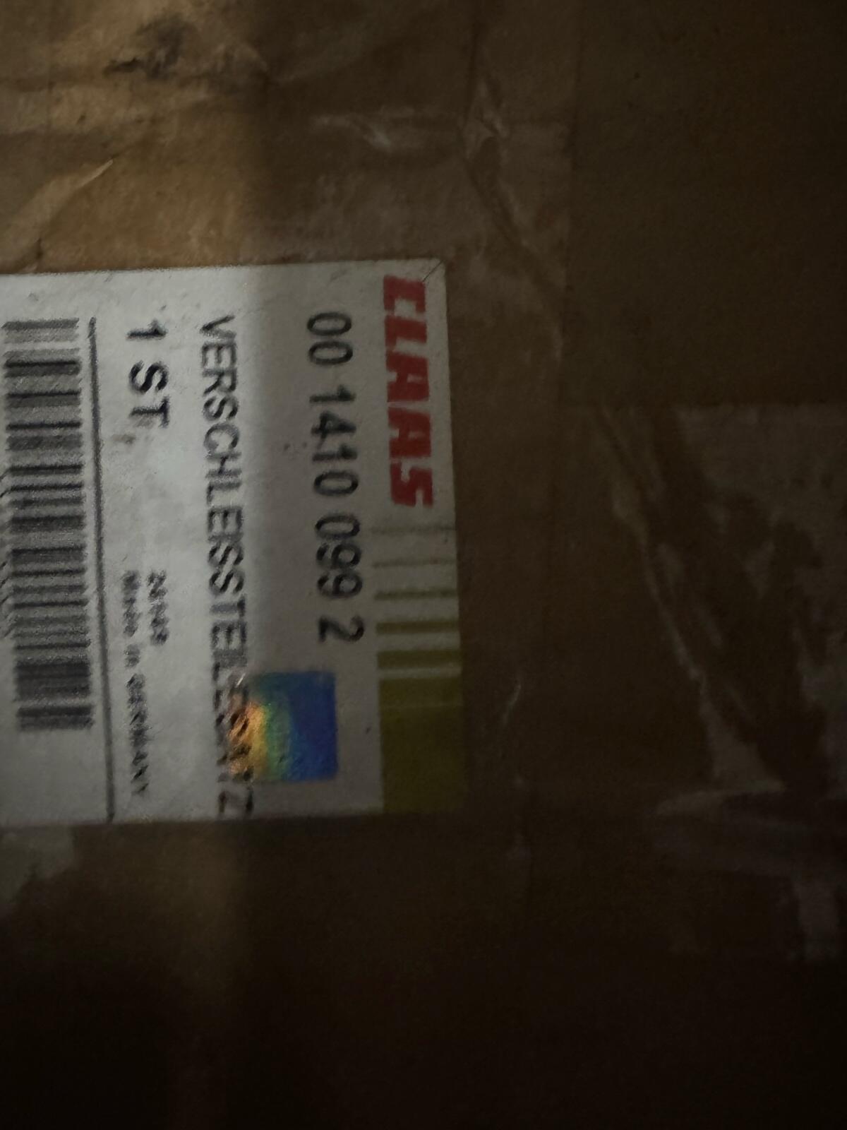 Verschleißteilesatz Claas vordere untere Walze 1