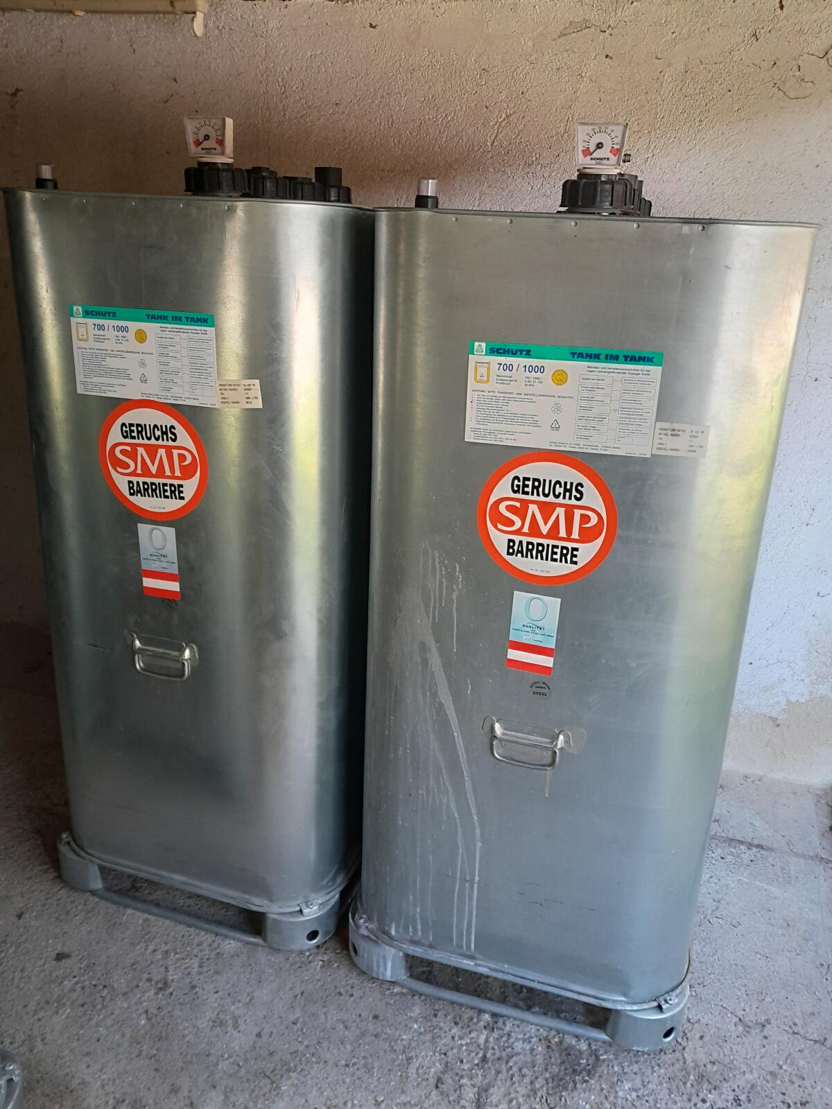 Dieseltank, Öltank, Hoftankstelle, 1 Stk. Schütz Tank 1