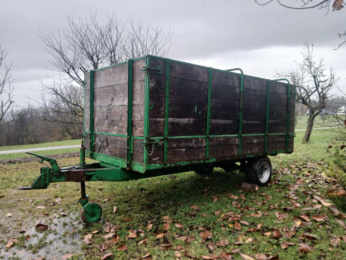 Viehanhänger mit Rampe, Einachsanhänger für Traktor 1