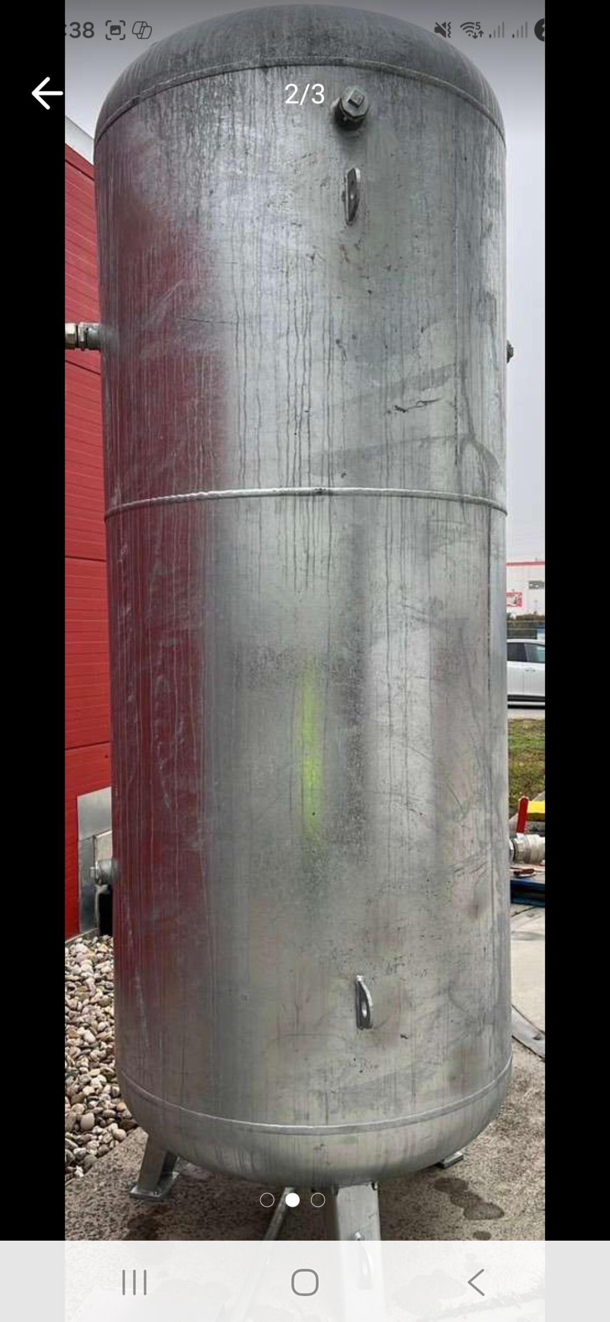 Drucklufttank 3.000 l 11 Bar verzinkt 2