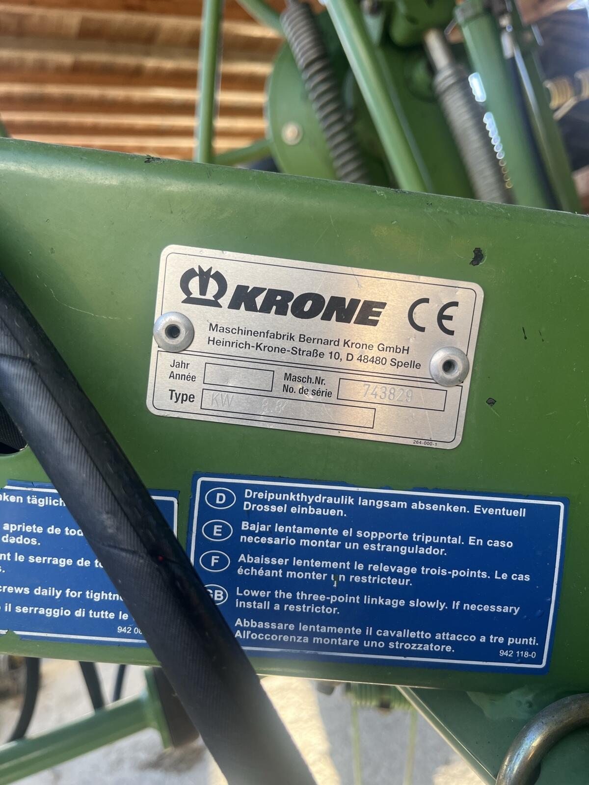 Krone Vendro 8.80 3