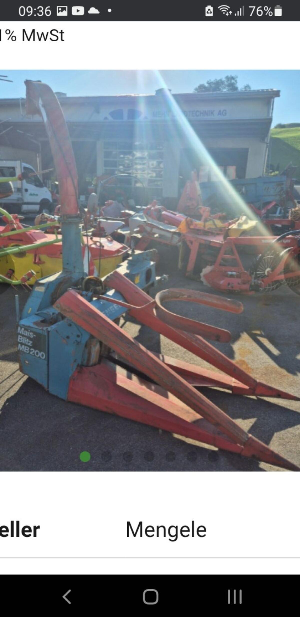 Feldhäcksler Mengele MB 200 2