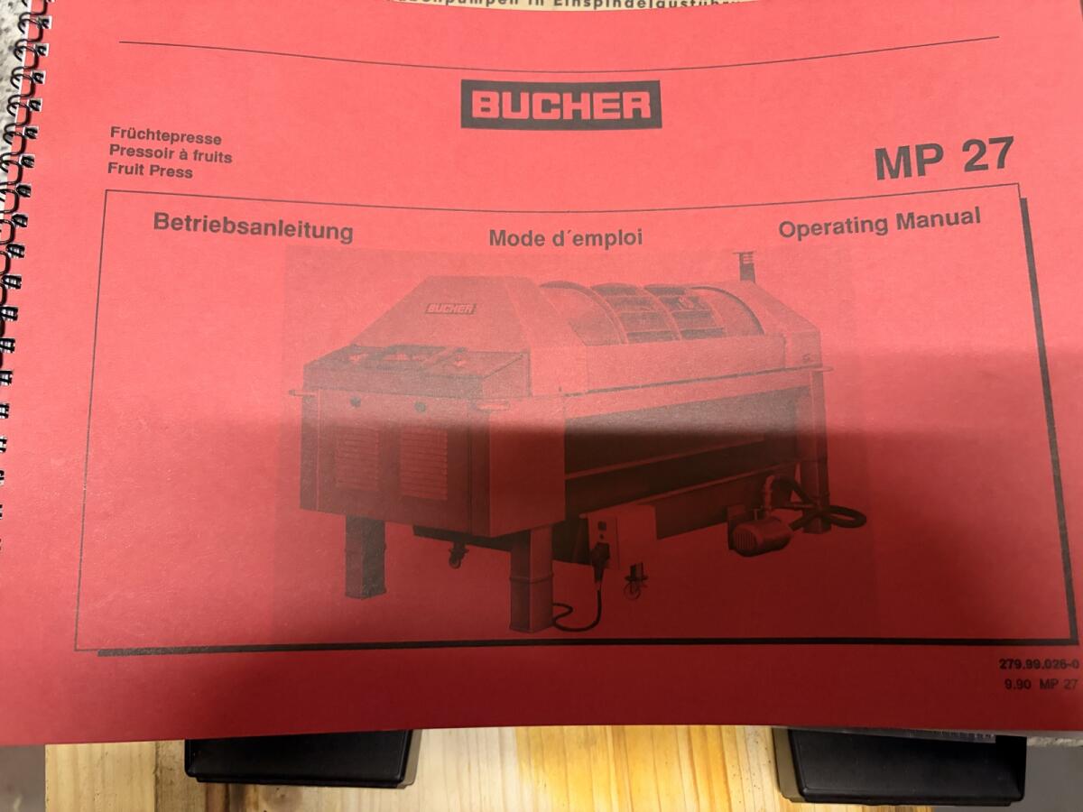 Bucher MP27 Früchtepresse 1