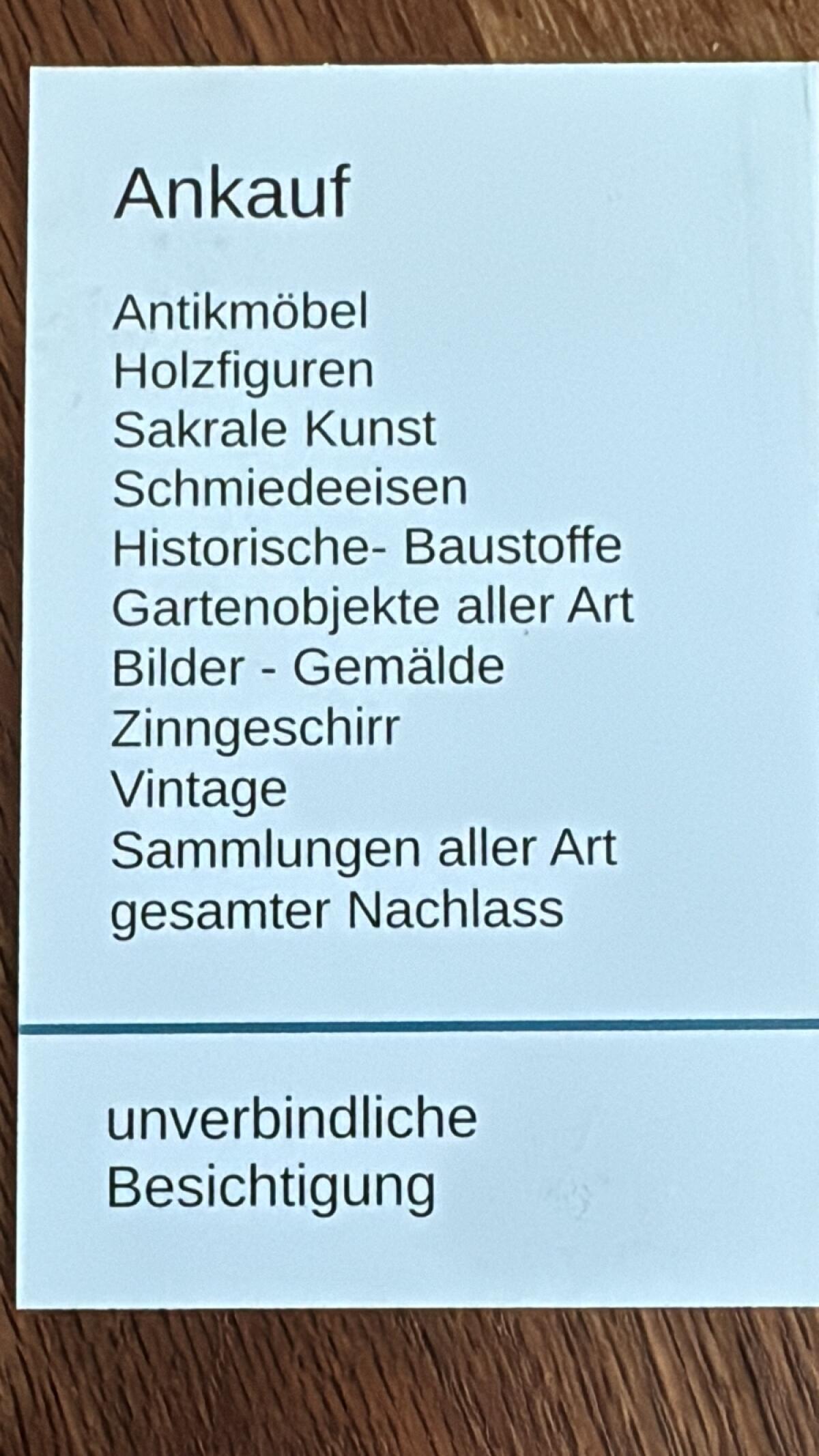 Antik Ankauf Sammlungen Hausräumung 2