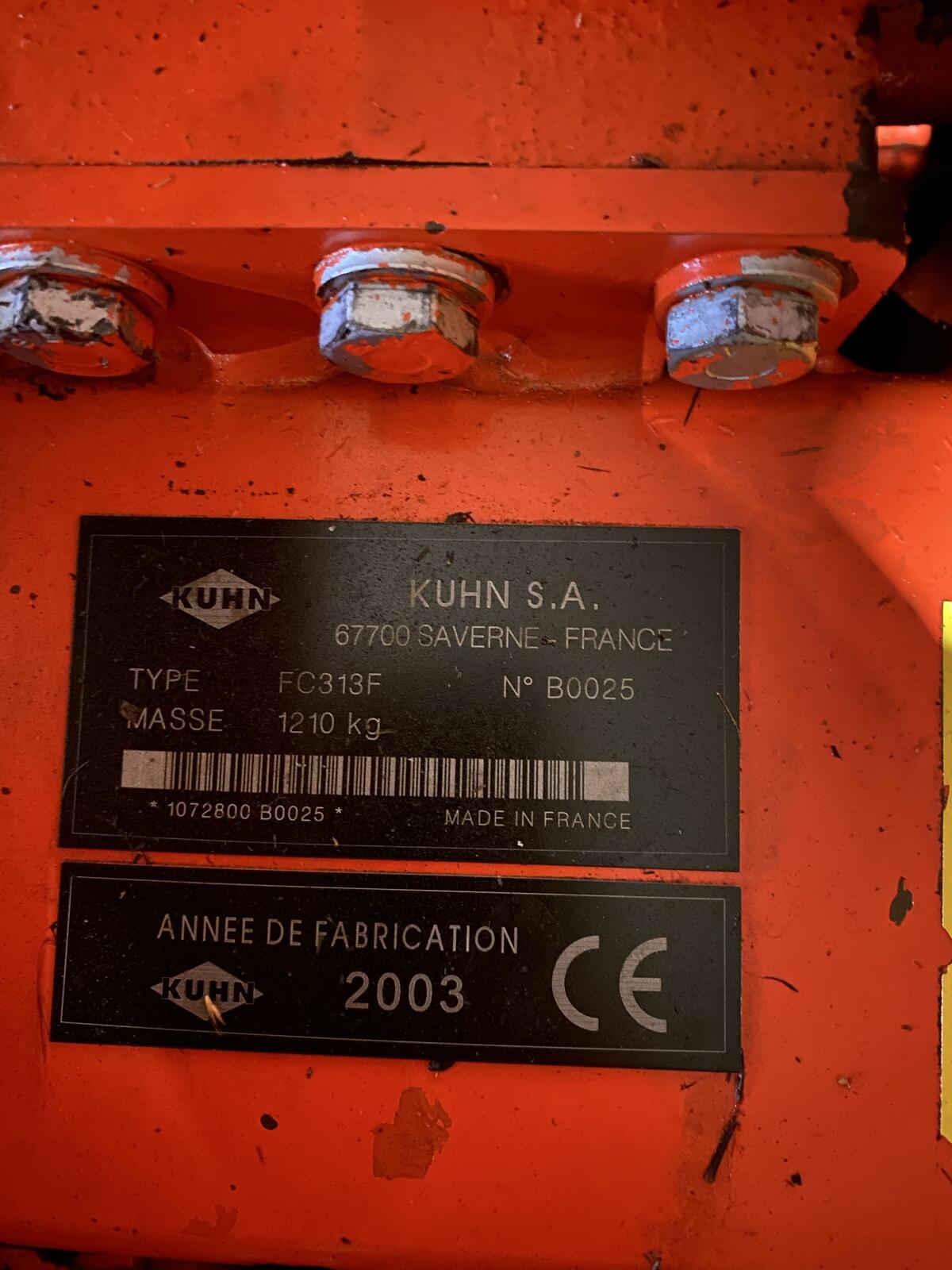 Kuhn Mähwerk FC 313 F 1