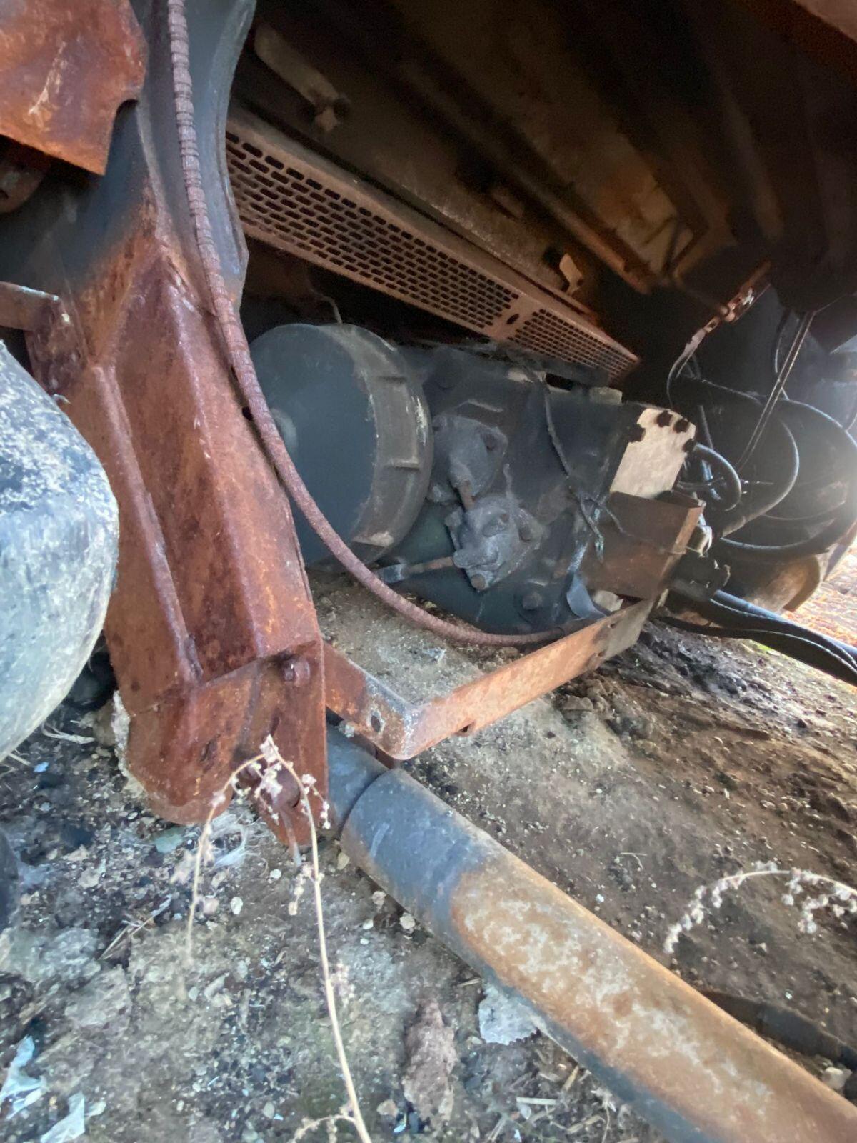 John Deere Teile Brandschaden Mähdrescher WTS 9580 3