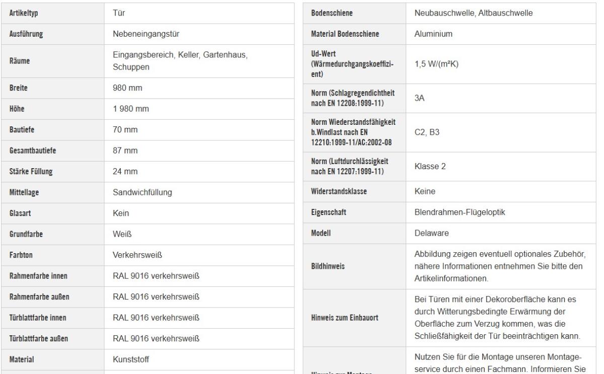Nebeneingangstür 5-fach verriegelt (7 Jahre alt) 1