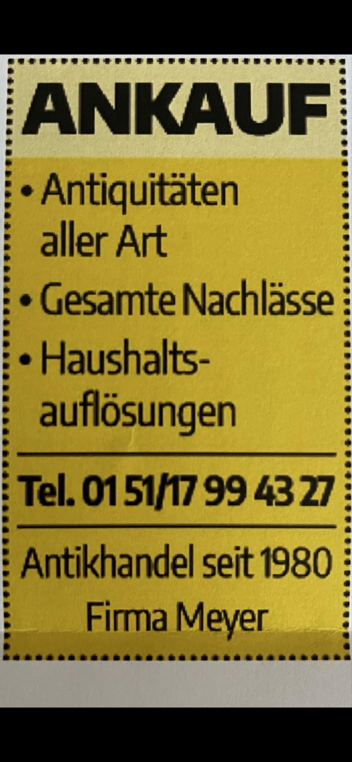 Antik Ankauf Sammlungen Hausräumung 1