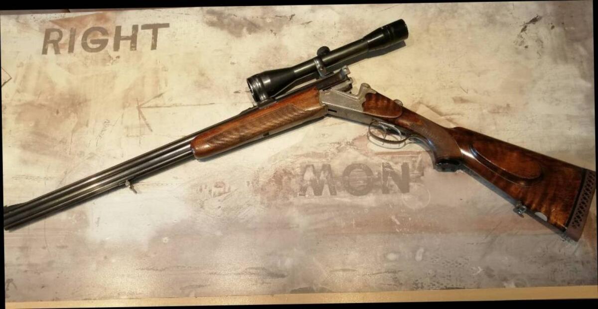 Ferlacher Bockbüchsflinte mit Stahlschrotbeschuss 1