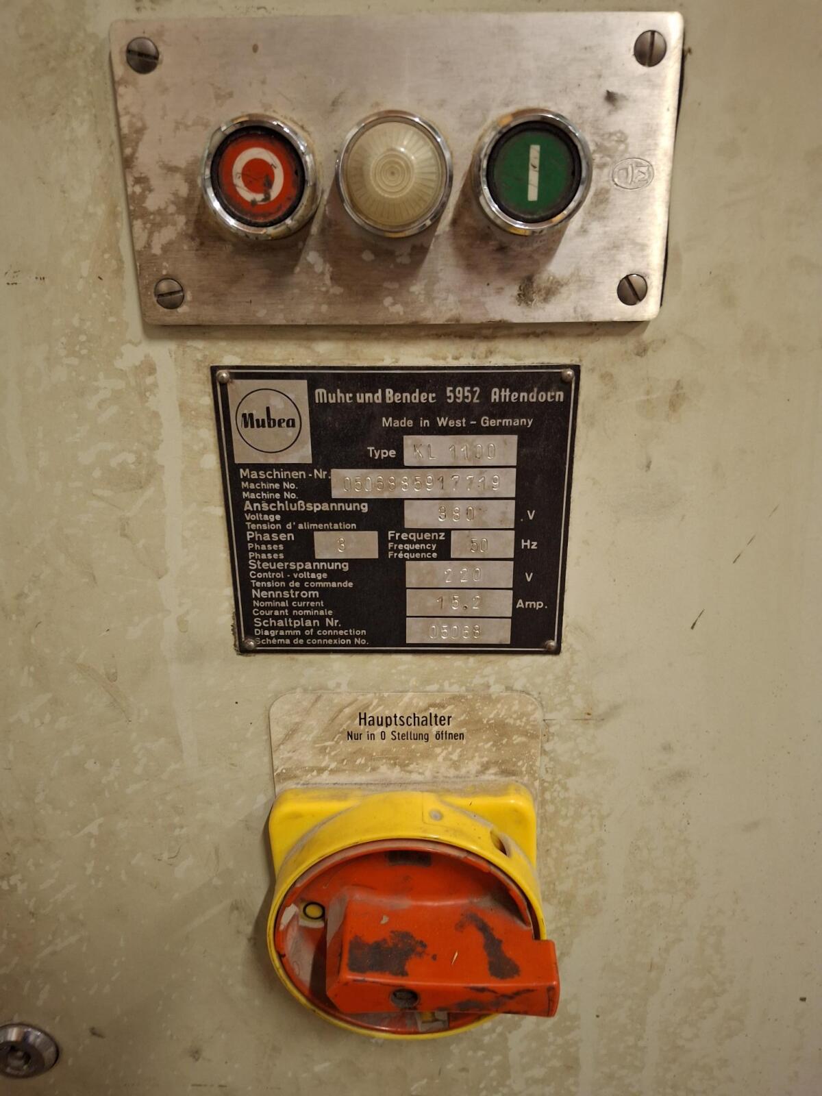 Muhr und Bender Stanze Lochstanze KL 1100 3