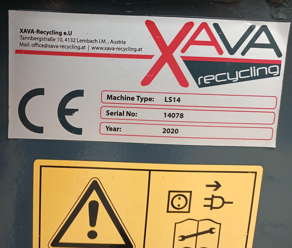 Siebmaschine, Rüttelsieb Xava LS 14 3