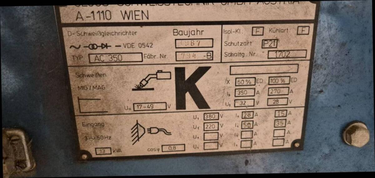 Cloos AC 350 + CK 166 N/Z Schweißgerät 2