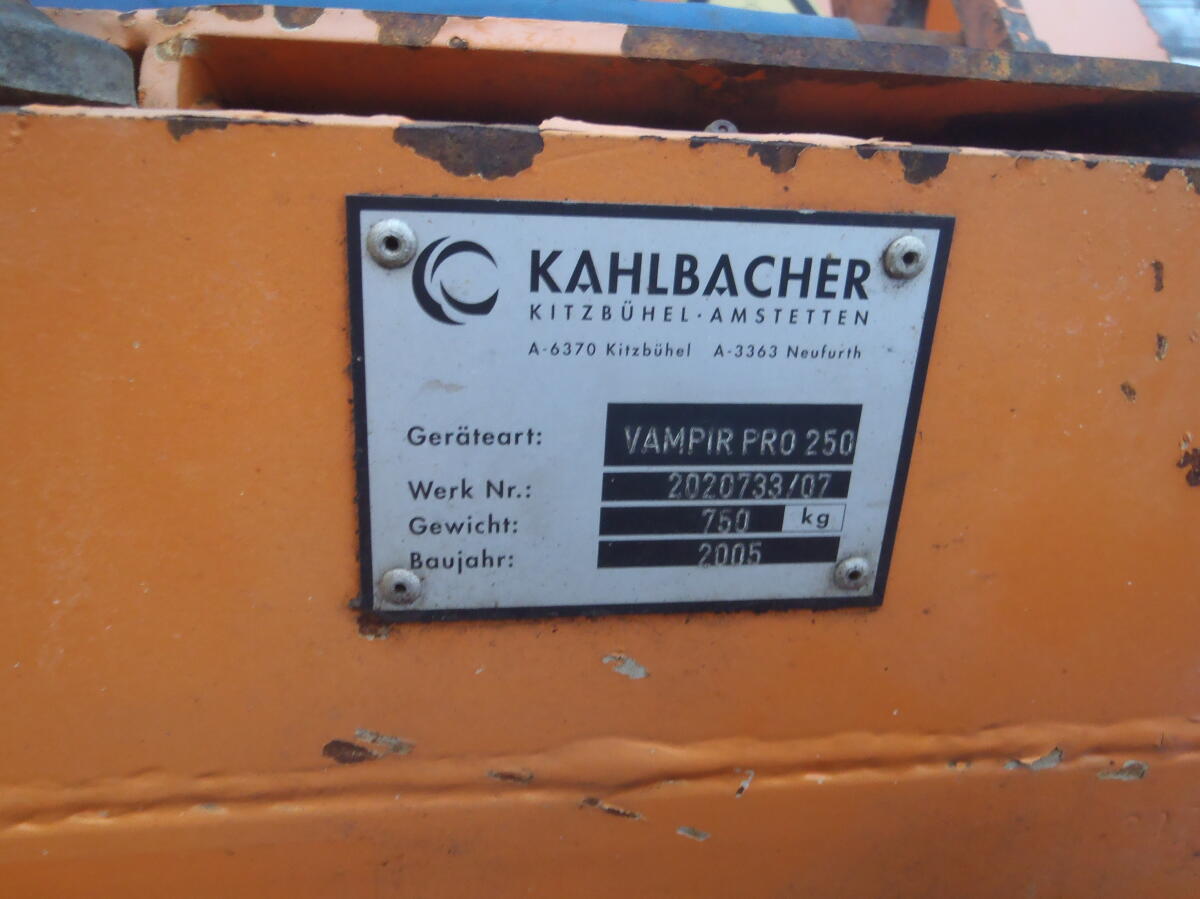 Schneepflug Kahlbacher Vampir Pro 250 2