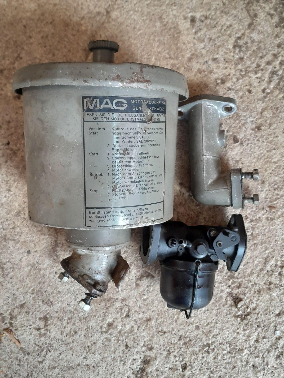 MAG 1026, MAG 1029 Vergaser mit Luftfiltergehäuse. 1