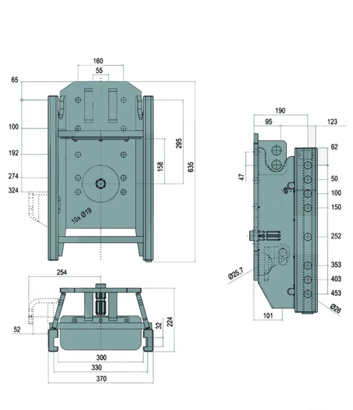 Scharmüller Anhängebock ZF T3000 Getriebe 2