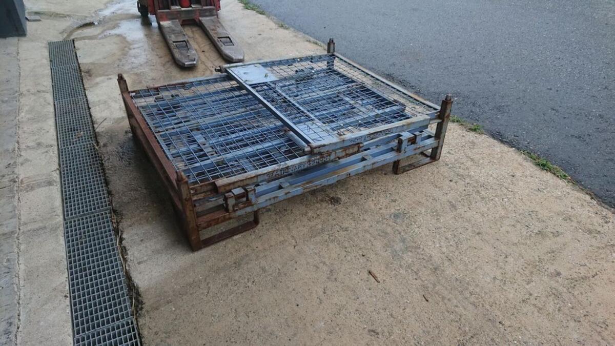 Gitterbox gebraucht, schwere Ausführung, zusammenklappbar 2