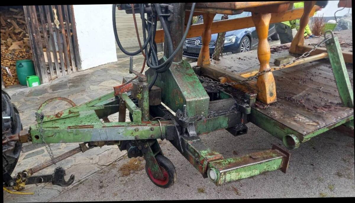 Rückewagen mit Seilkran Schnürdelkran 2