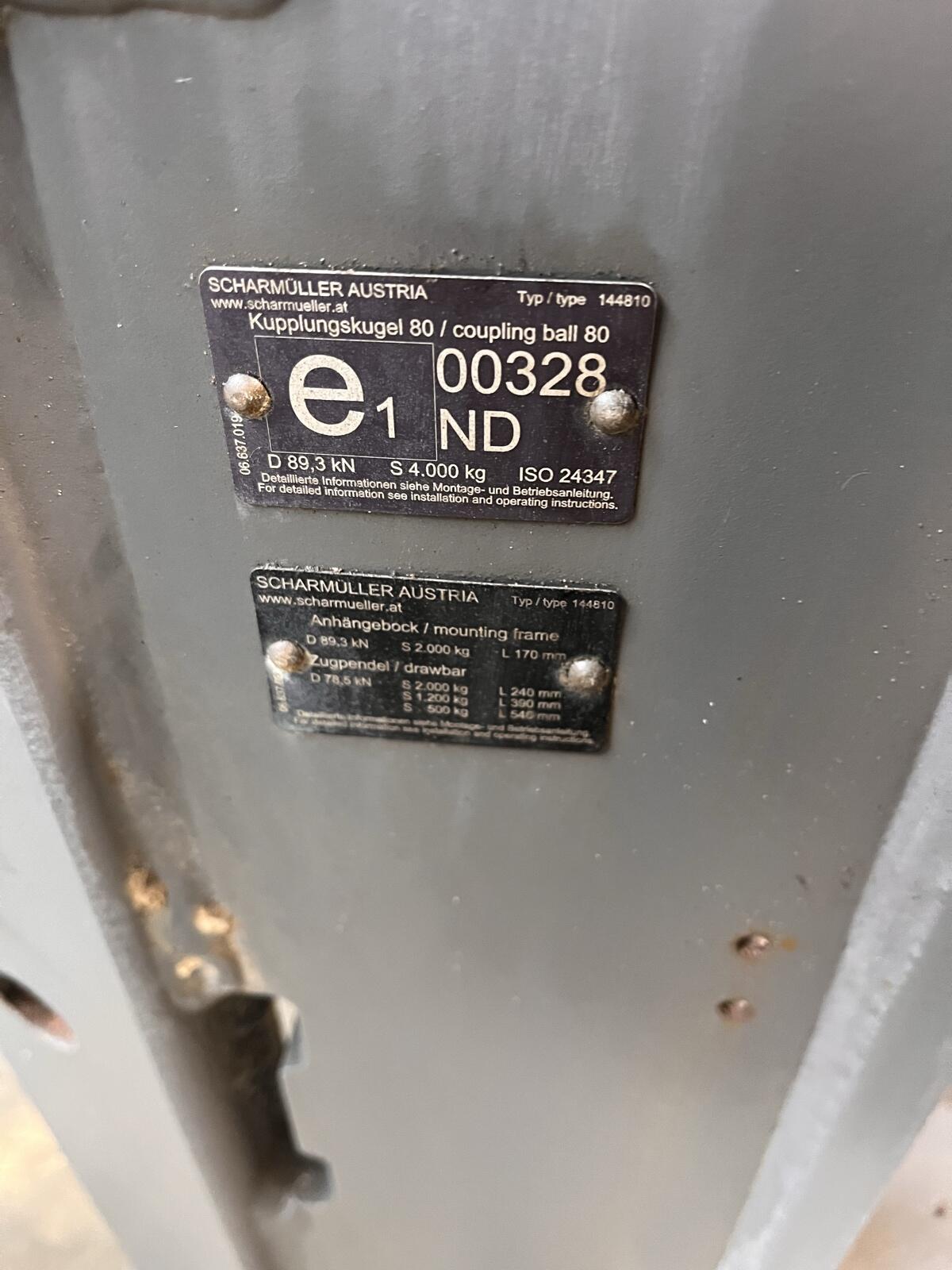 Anhängeschlitten Valtra T4 Serie 3