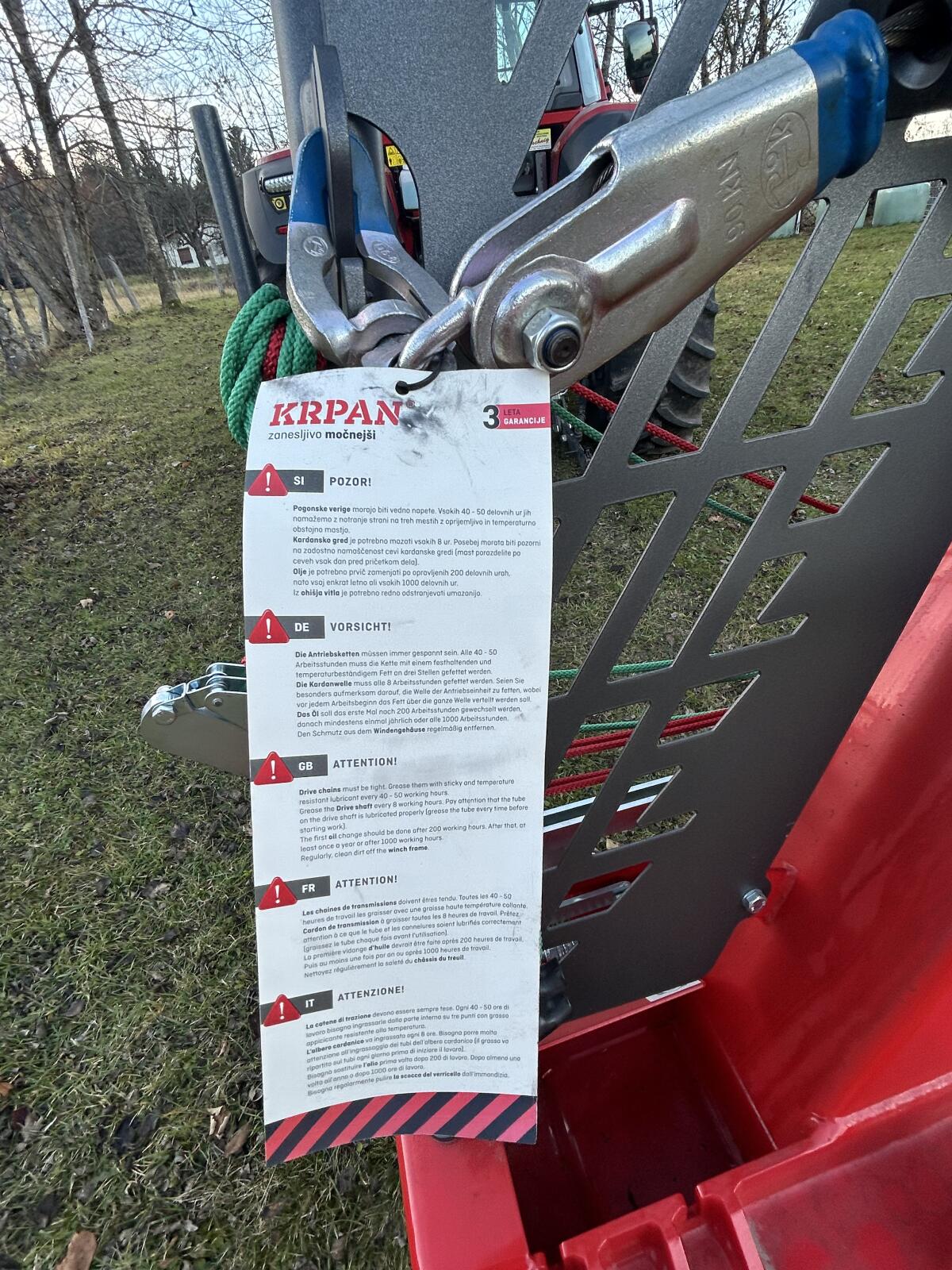 Neue Krpan 7,5 E Seilwinde 1