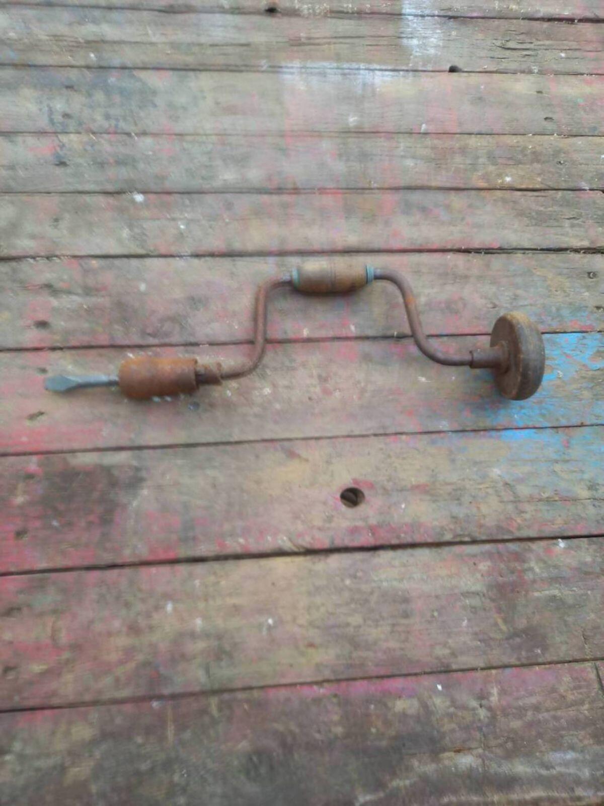 Alte Bohrwinde, nur noch Deko 1