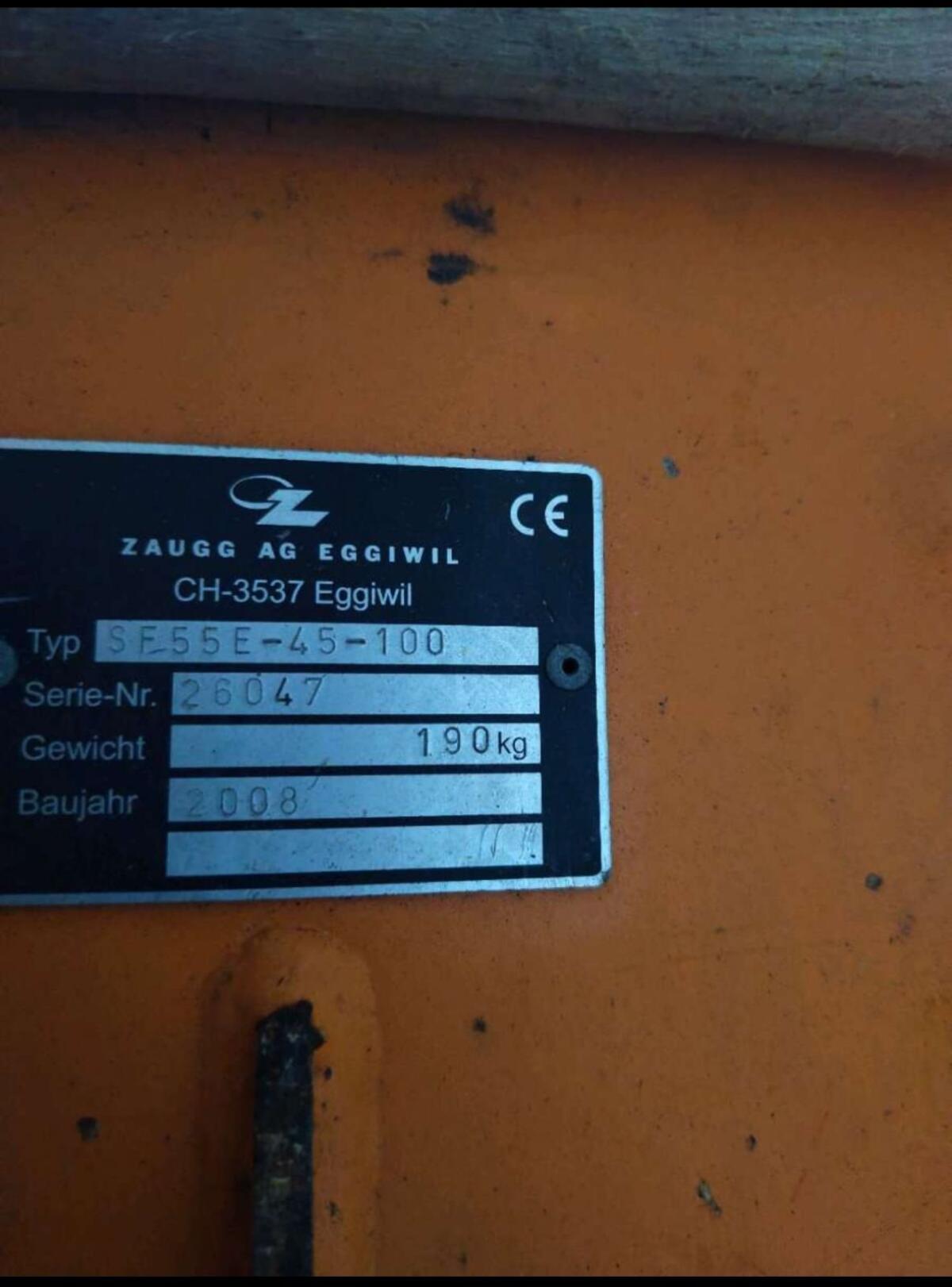 Zaug Schneefräse passend für Aebi CC66 2